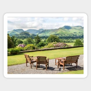 Lake district  Keswick  relaxing view Sticker